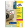 Avery Zweckform etikety 63.5mm x 33.9mm, A4, bílé, 24 etiket, trojnásobně silnější lepivost, baleno po 20 ks, L6141-20, pro