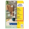 Avery Zweckform etikety 40mm, A4, bílé, 24 etiket, baleno po 10 ks, L3415-10, pro laserové a inkoustové tiskárny, kopírky
