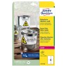 Avery Zweckform etikety 99.1mm x 139mm, A4, matné, bílé, 4 etikety, velmi odolné, baleno po 20 ks, L4774-20, pro laserové