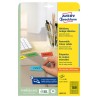 Avery Zweckform etikety 25.4mm x 10mm, A4, žluté, 189 etiket, mini, snímatelné, baleno po 20 ks, L6037-20, pro laserové a