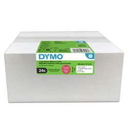 Dymo papírové štítky 54mm x 25mm, bílé, pro zpáteční adresu, 24 x 500 ks, 2223589, 24 rolí v balení, cena za balení