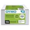 Dymo papírové štítky 57mm x 32mm, bílé, multifunkční, snímatelné, 12 x 1000 ks, 2093095, 12 rolí v balení, cena za balení