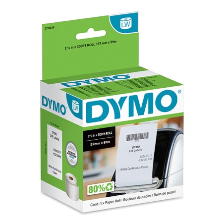 Dymo papírová role 57mm x 91m, bílá, na účtenky, 2191636