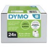 Dymo papírové štítky 89mm x 36mm, bílé, velké, 24 x 260 ks, S0722390, 24 rolí v balení, cena za balení