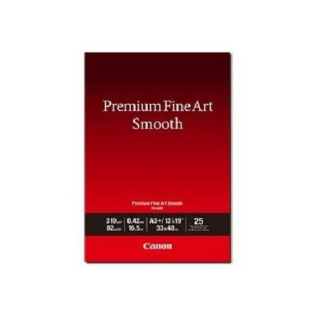 Canon Premium Fine Art Smooth FA-SM2 - Hladký - 16,5 mil - A3 Plus (330.2 x 482.6 mm) - 310 g/m? - 82 libry - 25 listy