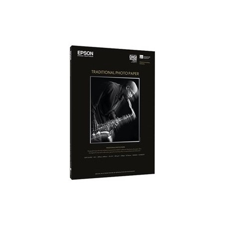 Epson Traditional Photo Paper, C13S045050, foto papír, saténový, bílý, A4, 330 g/m2, 25 ks, inkoustový