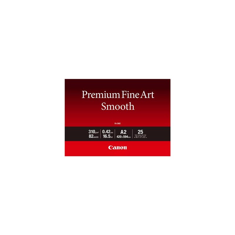 Canon Premium Fine Art Smooth, FA-SM2, foto papír, matný, 1711C016, bílý, A2, 310 g/m2, 25 ks, inkoustový