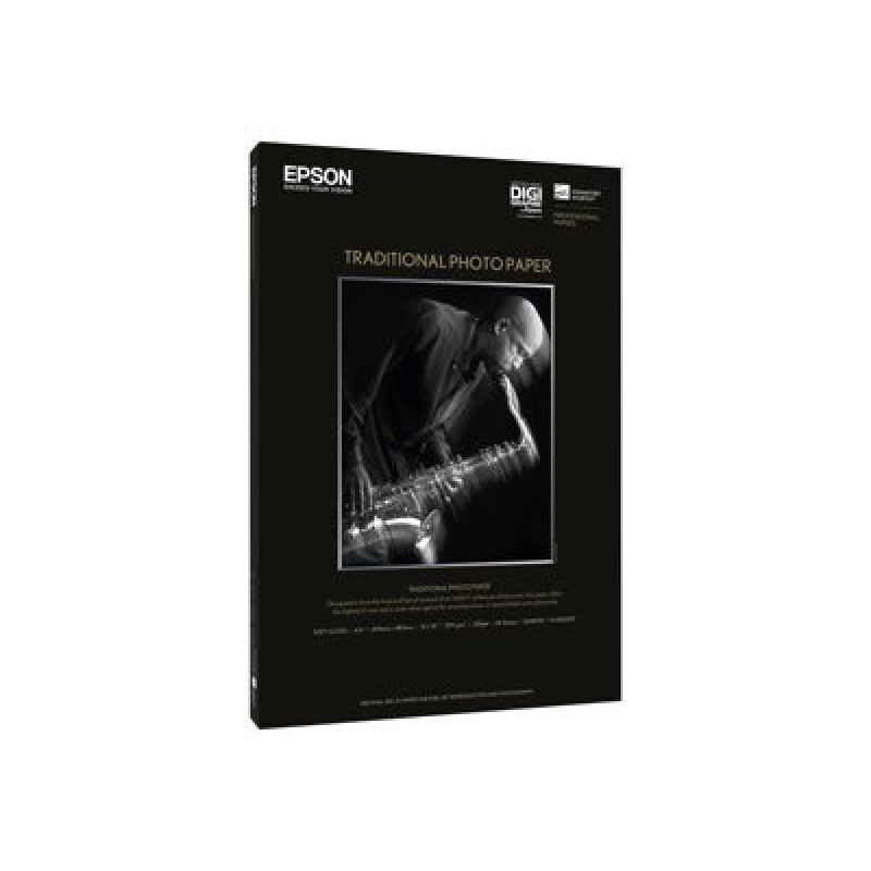 Epson Traditional Photo Paper - A3 plus (329 x 423 mm) - 330 g/m? - 25 listy fotografický papír - pro SureColor P5000, P800