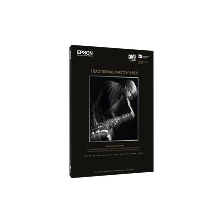 Epson Traditional Photo Paper, C13S045051, foto papír, saténový, bílý, A3+, 330 g/m2, 25 ks, inkoustový