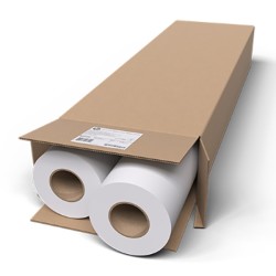 HP Bright White Inkjet Paper MULTIPACK, 119 microns (4.7 mil) • 90 g/m2 (24 lbs) • 914 mm x 45.7 m , 2x C6036A - 2 role