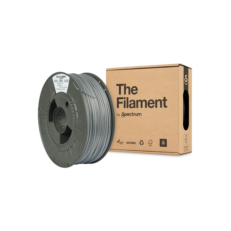 Spectrum The Filament Filament PETG 1000g, silver aluminium