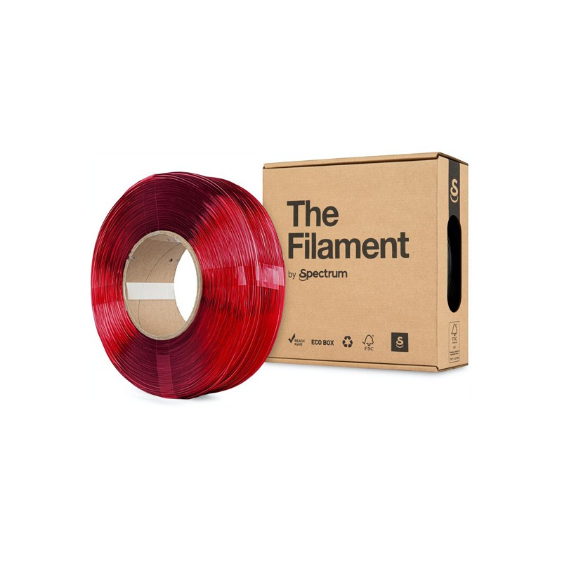 Spectrum The Filament Filament ReFill PETG 1000g, transparent red