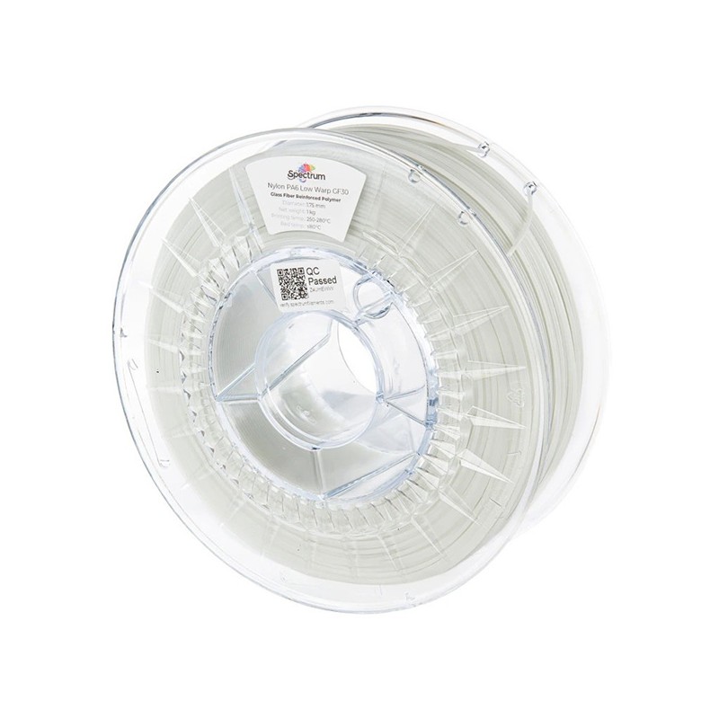 Spectrum Filament PA6 Low Warp GF30 500g, black