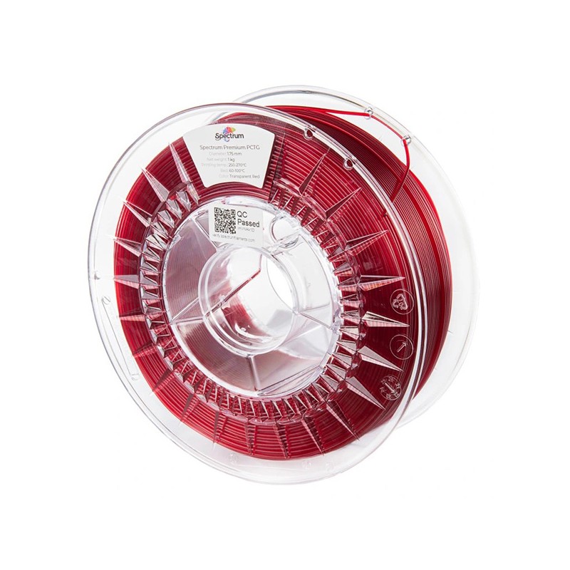 Spectrum Filament Premium PCTG 1000g, transparent red