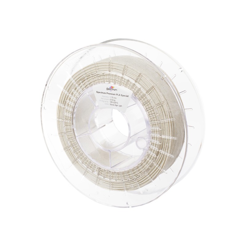 Spectrum Filament PLA Stone Age 500g, light grey