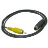 Video kabel S-VIDEO samec - CINCH samec, 5m, černý, Logo, DOPRODEJ