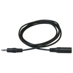 Prodlužovací audio kabel Jack (3.5mm) samec - Jack (3.5mm) samice, 3m, černá