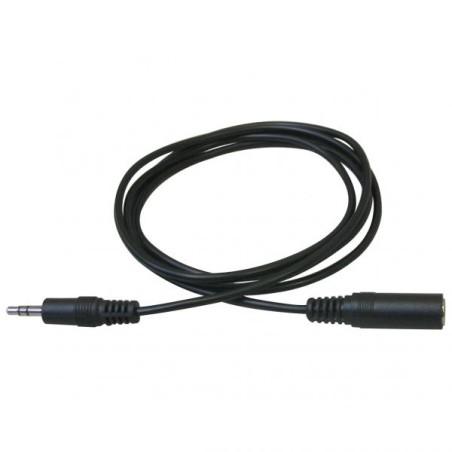 Prodlužovací audio kabel Jack (3.5mm) samec - Jack (3.5mm) samice, 3m, černá