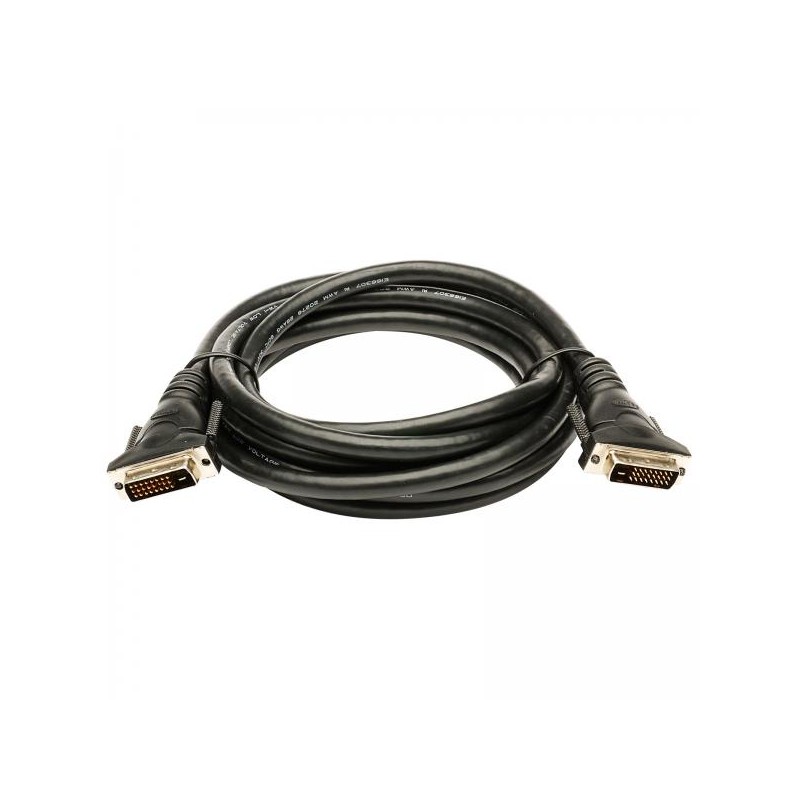Video kabel DVI (24+1) samec - DVI (24+1) samec, Dual link, 2m, stíněný, černý