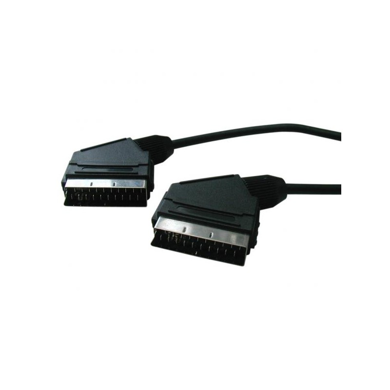 Video kabel SCART samec - SCART samec, 5m, černá, DOPRODEJ