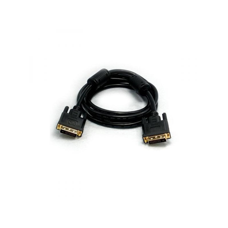 Video kabel DVI (24+1) samec - DVI (24+1) samec, Dual link, 10m, zlacené konektory, stíněný, černá, DOPRODEJ