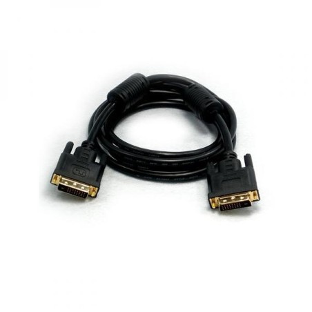 Video kabel DVI (24+1) samec - DVI (24+1) samec, Dual link, 10m, zlacené konektory, stíněný, černá, DOPRODEJ