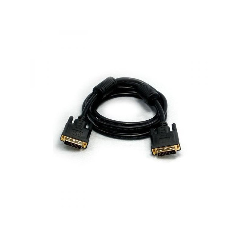 Video kabel DVI (24+1) samec - DVI (24+1) samec, Dual link, 20m, zlacené konektory, stíněný, černá, DOPRODEJ