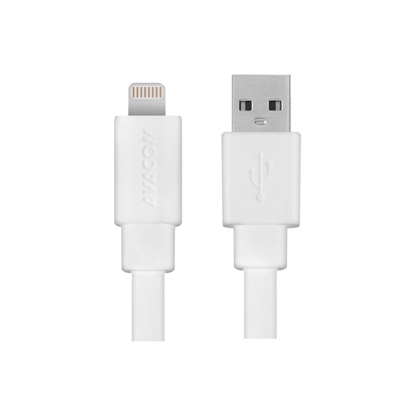 Avacom USB kabel (2.0), USB A samec - Apple Lightning samec, 1.2m, bílý, MFi certifikace