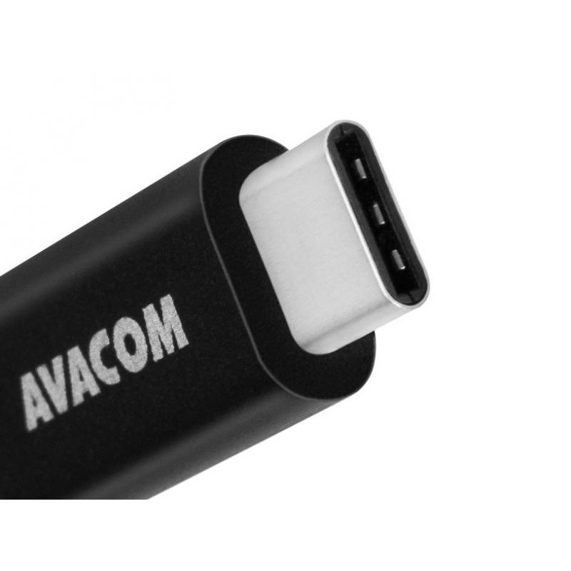 Avacom USB kabel (3.0), USB A samec - USB C samec, 1m, černý, blistr, DCUS-TPC-100K