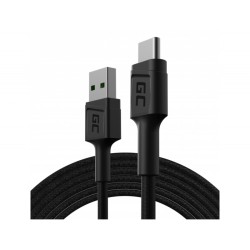 Green Cell kabel GC PowerStream USB-A - USB-C 200 cm, rychlé nabíjení, Ultra Charge, QC 3.0