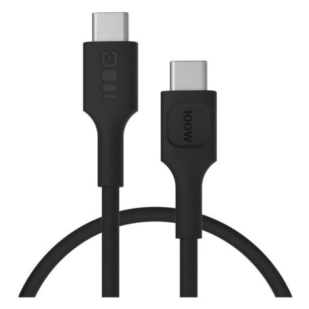 USB-C kabel 0.3m 100W Greencell PowerStream rychlý nabíjení PD Panther černá barva