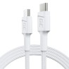 Green Cell kabel USB-C bílý, 1.2m PowerStream s rychlým nabíjením Power Delivery 60W, Ultra Charge, Quick Charge 3.0
