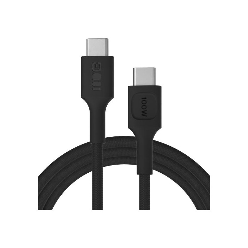 USB-C kabel 2m 100W Greencell PowerStream rychlý nabíjení PD Panther černá barva