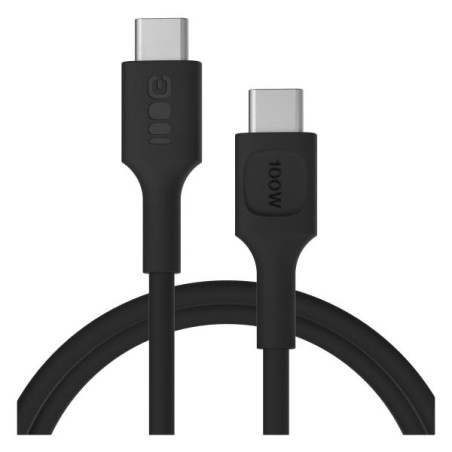 KABGC100PF120PBUSB-C kabel 1.2m 100W Greencell PowerFlex rychlý nabíjení PD Panther černá barva