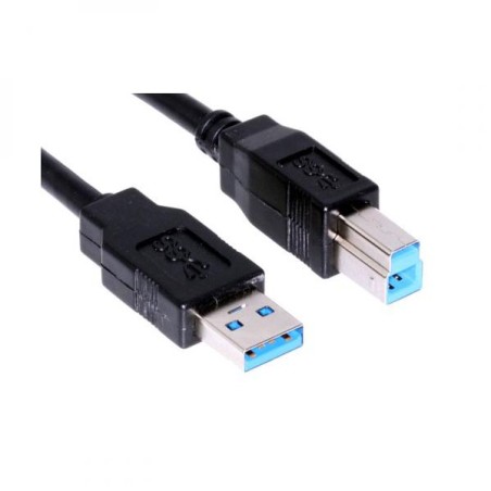 USB kabel (3.0), USB A samec - USB3.0 B samec, 1.8m, černý