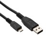 Logo USB kabel (2.0), USB A samec - microUSB samec, 1m, černý, DOPRODEJ
