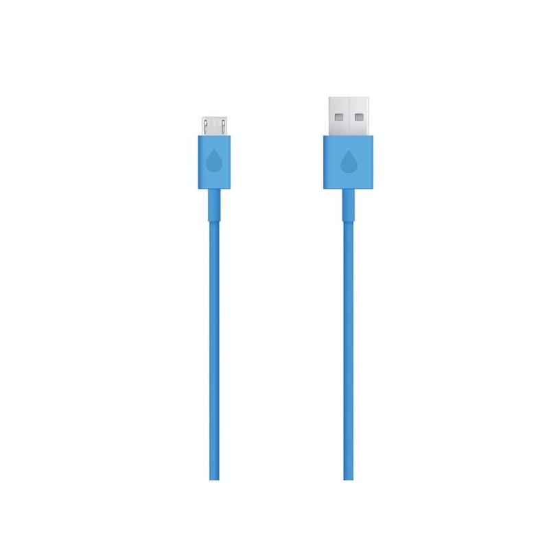 USB kabel (2.0), USB A samec - microUSB samec, 1m, modrý, DOPRODEJ