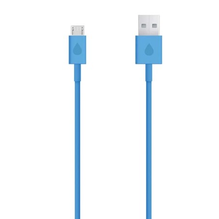 USB kabel (2.0), USB A samec - microUSB samec, 1m, modrý, DOPRODEJ