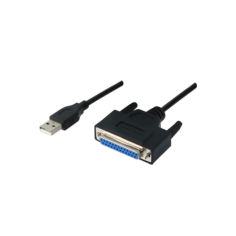 USB redukce IEEE 1284, USB A samec - DB25 samice, na paralelní port, DOPRODEJ