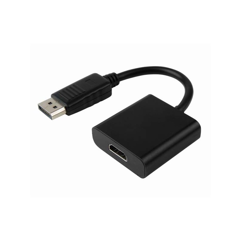 Video redukce, DisplayPort samec - HDMI samice, HDMI 1.3 - Standard, černá, Logo blistr, DOPRODEJ