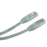 Síťový LAN kabel UTP patchcord, Cat.5e, RJ45 samec - RJ45 samec, 0.25 m, nestíněný, šedý, economy, DOPRODEJ