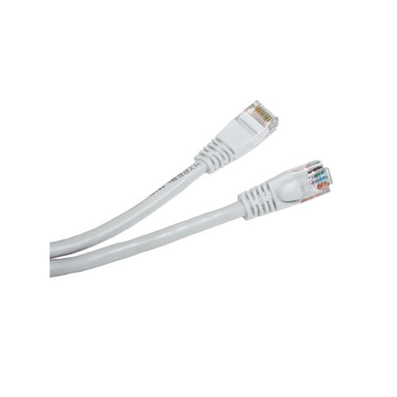 Síťový LAN kabel UTP patchcord, Cat.5e, RJ45 samec - RJ45 samec, 0.25 m, nestíněný, bílý, economy, DOPRODEJ