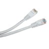 Síťový LAN kabel UTP patchcord, Cat.5e, RJ45 samec - RJ45 samec, 0.25 m, nestíněný, bílý, economy, DOPRODEJ