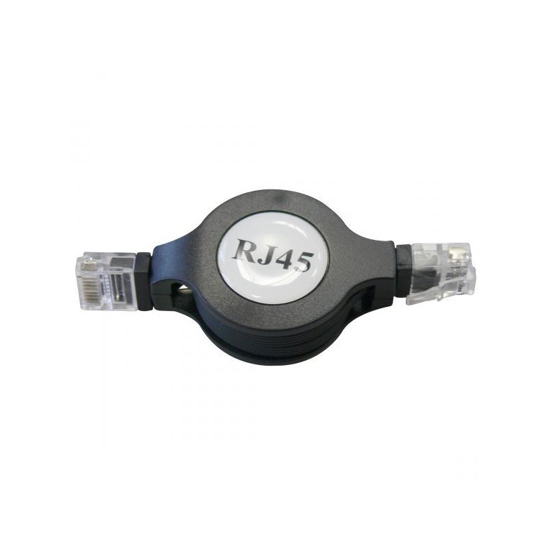 Síťový LAN kabel UTP patchcord, Cat.5e, RJ45 samec - RJ45 samec, 1.2 m, nestíněný, navíjecí, černý, Logo LOGO bag, DOPRODEJ