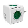 Cubenest - PowerCube, 0.1m, Original USB PD 20W, A+C, zelená, POWERCUBE, 4 zásuvky, USB A+C, Power Delivery 20W