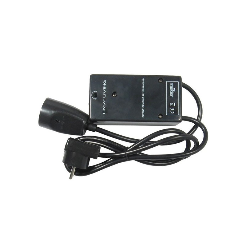Síťový kabel stand-by EASY-OFF 230V se zapínaním pomocí dálkového ovládače, CEE7 (vidlice) - zásuvka, Max. 2300W, černý