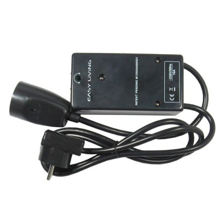 Síťový kabel stand-by EASY-OFF 230V se zapínaním pomocí dálkového ovládače, CEE7 (vidlice) - zásuvka, Max. 2300W, černý