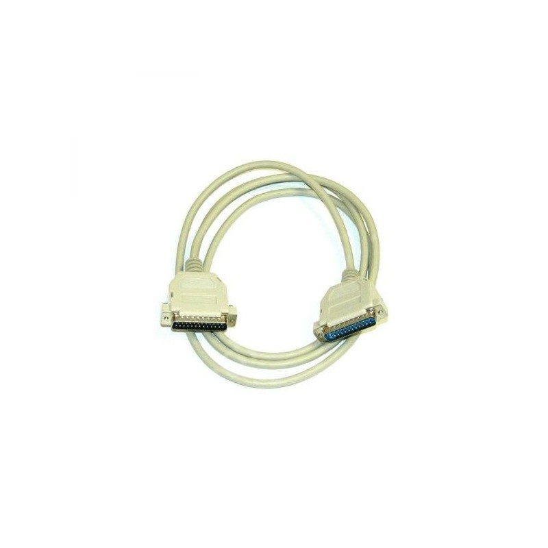 Datový kabel paralelní, DB25 samec - DB25 samec, 2 m, LAPLINK, křížený, šedý, baleno v sáčku, DOPRODEJ