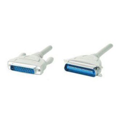 Kabel k tiskárně Centronics, C36 samec - DB25 samec, 3 m, šedý, baleno v sáčku, DOPRODEJ