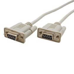 Datový kabel sériový, DB9 samice - DB9 samice, 2 m, LAPLINK, křížený, šedý, baleno v sáčku, DOPRODEJ